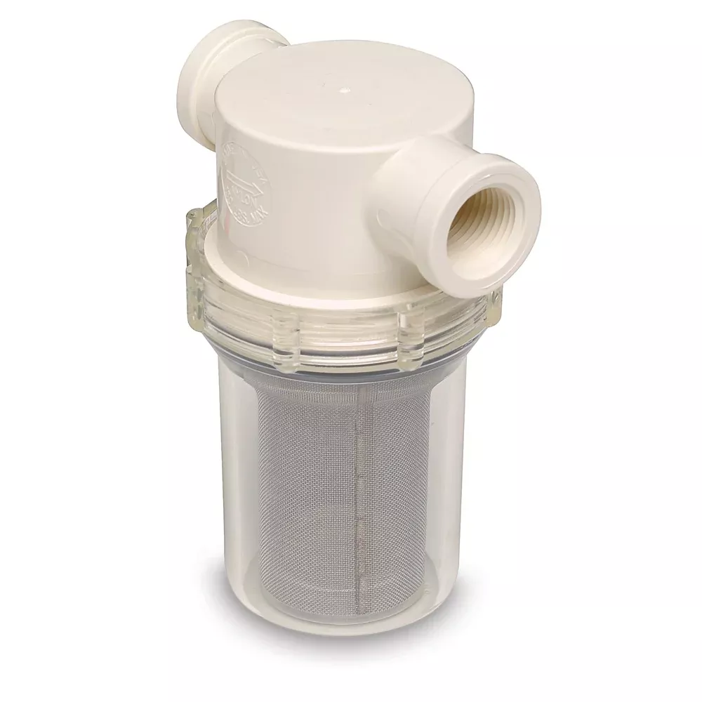 Shurflo by Pentair 3/4" Raw Water Strainer w/BracketFittings - 50 Mesh Screen [253-221-01]