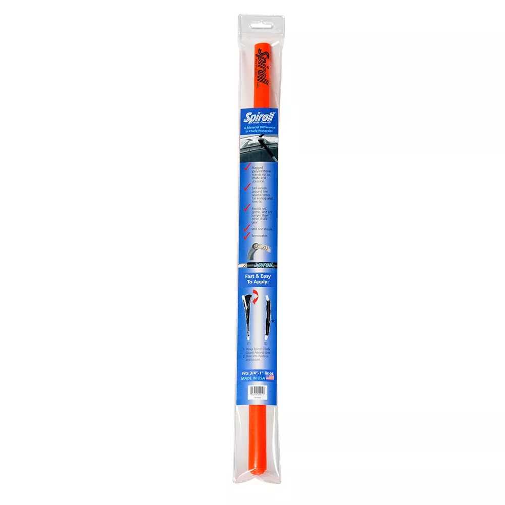 Spiroll Chafe Guard Orange for Lines up to 3/4"-1" Diameter [SPL-24-O-CG]