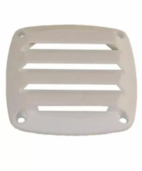 Square Louvered Vent 3-5/8" x 3-5/8" (White)