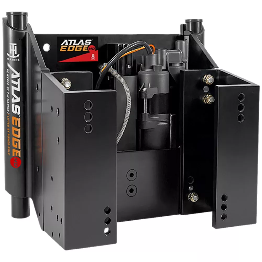 T-H Marine ATLAS EDGE 8" Set Back Hydraulic Jack Plate - Heavy Duty - Black [AHJE-8VHD-B-DP]