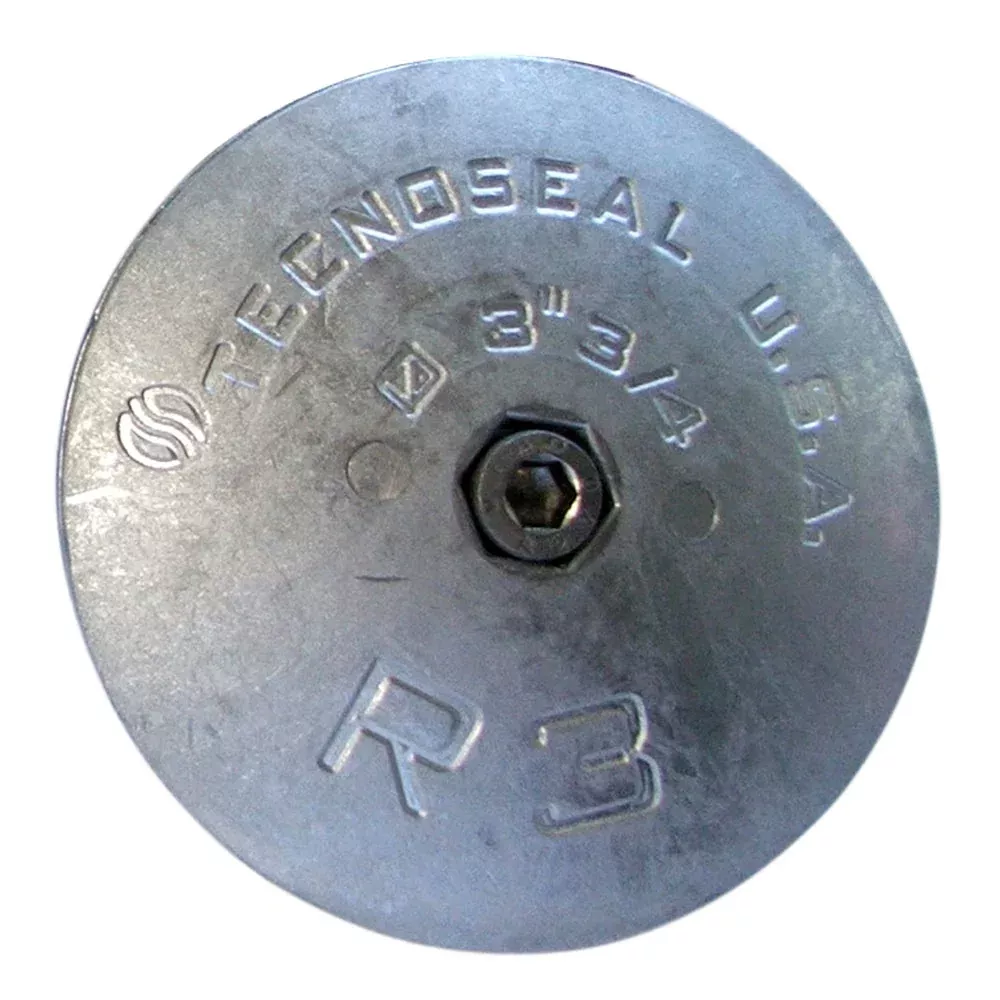 Tecnoseal R3 Rudder Anode – Zinc – 3-3/4″ Diameter[R3]