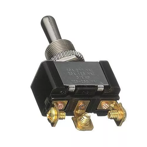 Toggle Switch, 3-Position (Momentary ON)/OFF/(Momentary ON)