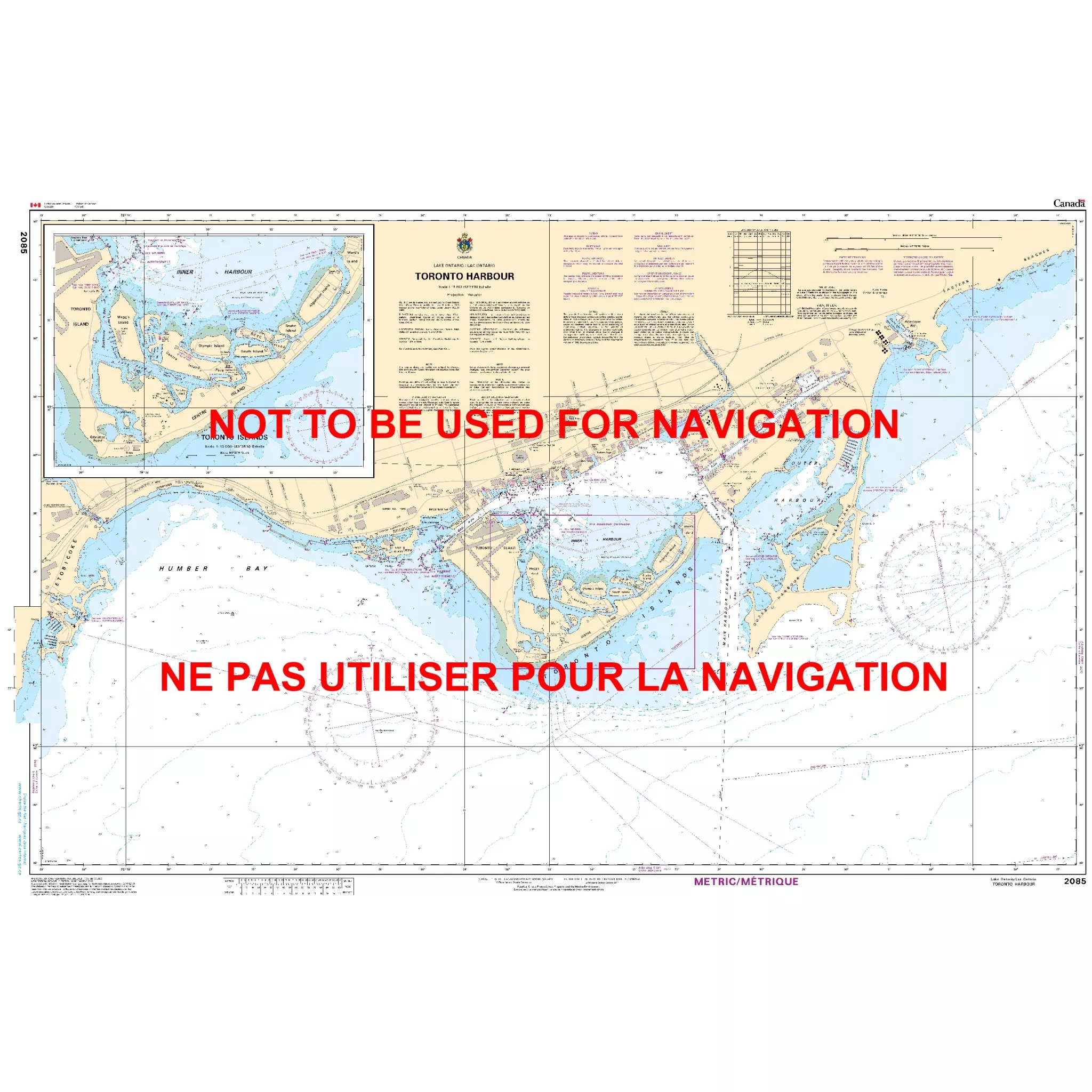 Toronto Harbour And Approaches Chart