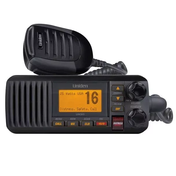 UM385BK Fixed Mount VHF Radio (Black)