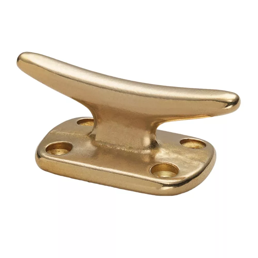 Whitecap Fender Cleat - Polished Brass - 2" [S-0976BC]