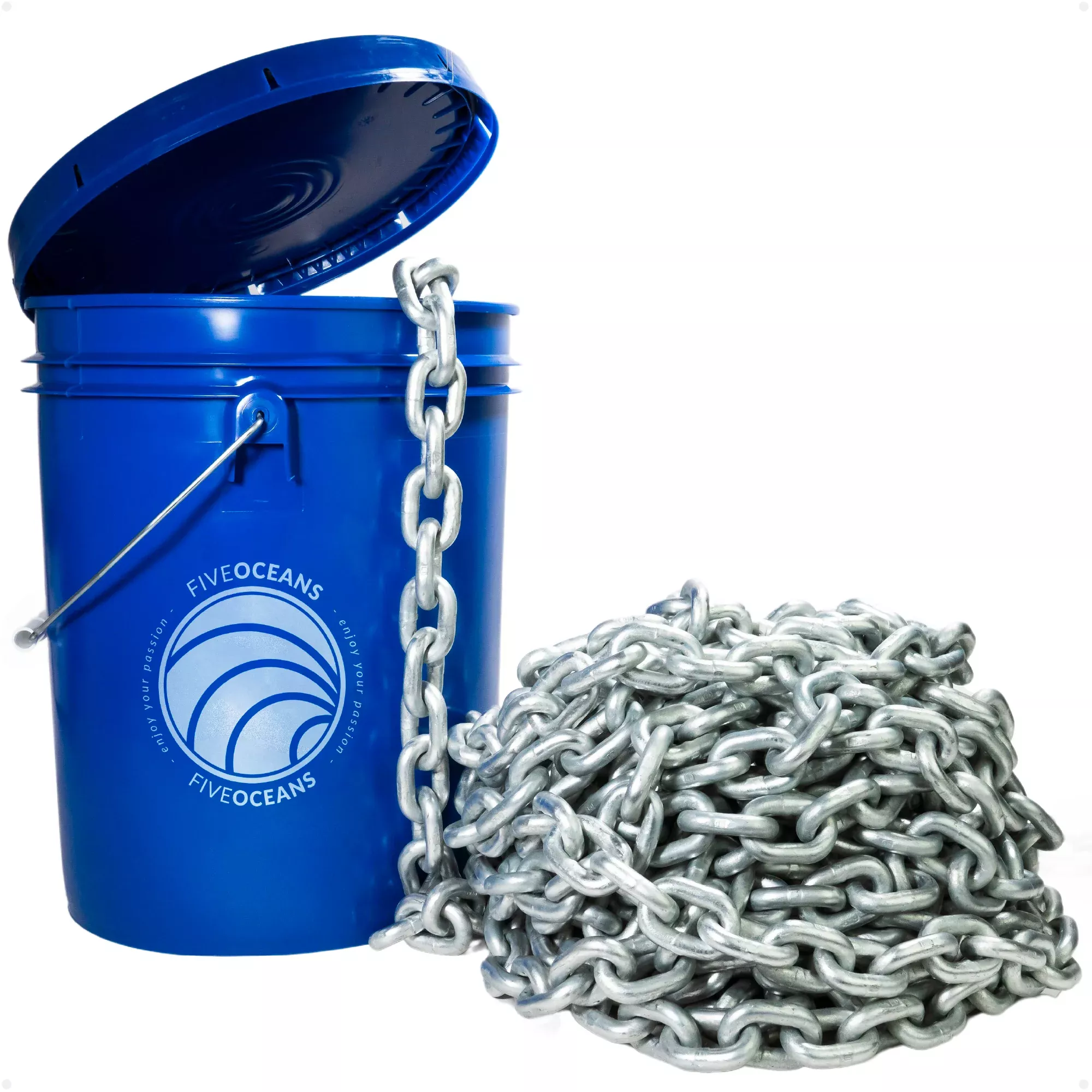 Windlass Anchor Chain 1/4" x 125' HT G4 - Galvanized Steel